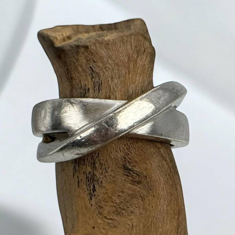 Ring 19, 5mm Gr. 61 925Er Silber Design Vintage Geschenk Damen Edel Eyecatcher Silberring Patina Extravagant Zeitlos Modern Exklusiv Massiv von EyecatchersJuwellery