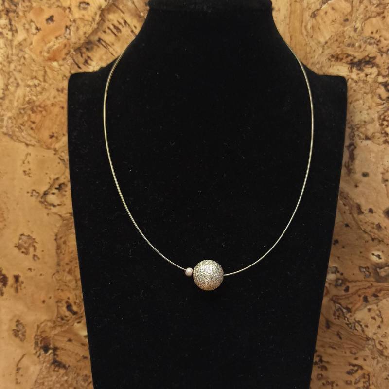 Seilkette Mit Kugel 925Er Silber 44, 5cm Vintage Geschenk Damen Edel Patina Nachhaltig Rar Halskette Selten von EyecatchersJuwellery