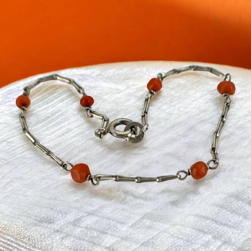 Silber Armband 800Er 16 cm Edelstein Vintage Retro Oma Geschenk Fashion Rarität Exklusiv Luxus Eyecatcher Kind Kurz Alt Armkette von EyecatchersJuwellery