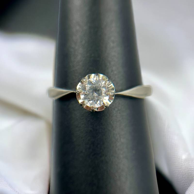 Solitärring Ring 18mm Gr. 56 925Er Silber Geschenk Eyecatcher Patina Vintage Silberring Damen Retro Luxus Modern Exklusiv Rarität Design von EyecatchersJuwellery