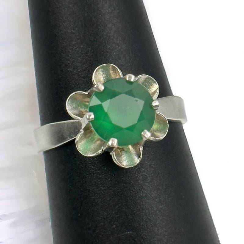 Solitärring Ring Damen Gr. 51 Ca. 16, 4mm 835Er Silber Vintage Retro Zeitlos Silberring Luxus Style Geschenk Eyecatcher Modern Exklusiv Rar von EyecatchersJuwellery