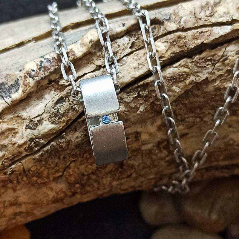 Stilvolle Halskette 55cm Echt Silber Mit Kettenanhänger Zirkonia Im Vintage Style Edles Design Geschenk Damen Silberkette von EyecatchersJuwellery