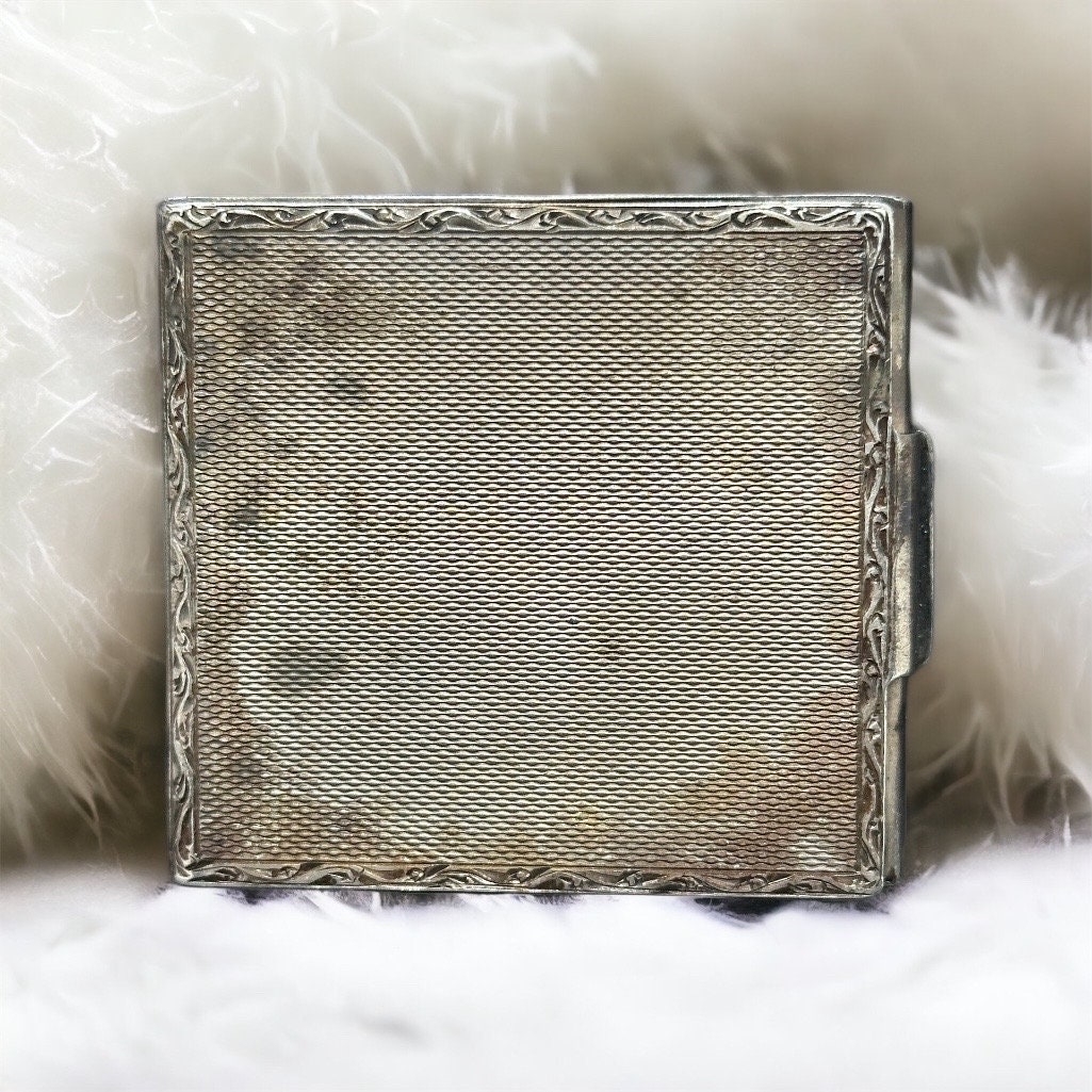 Streicholzetui 830Er Silber Vintage 56 X 52mm Streichholzschachtel Edel Luxus Exklusiv Mit Patina Streichholzbox Design Retro Eyecatcher von EyecatchersJuwellery