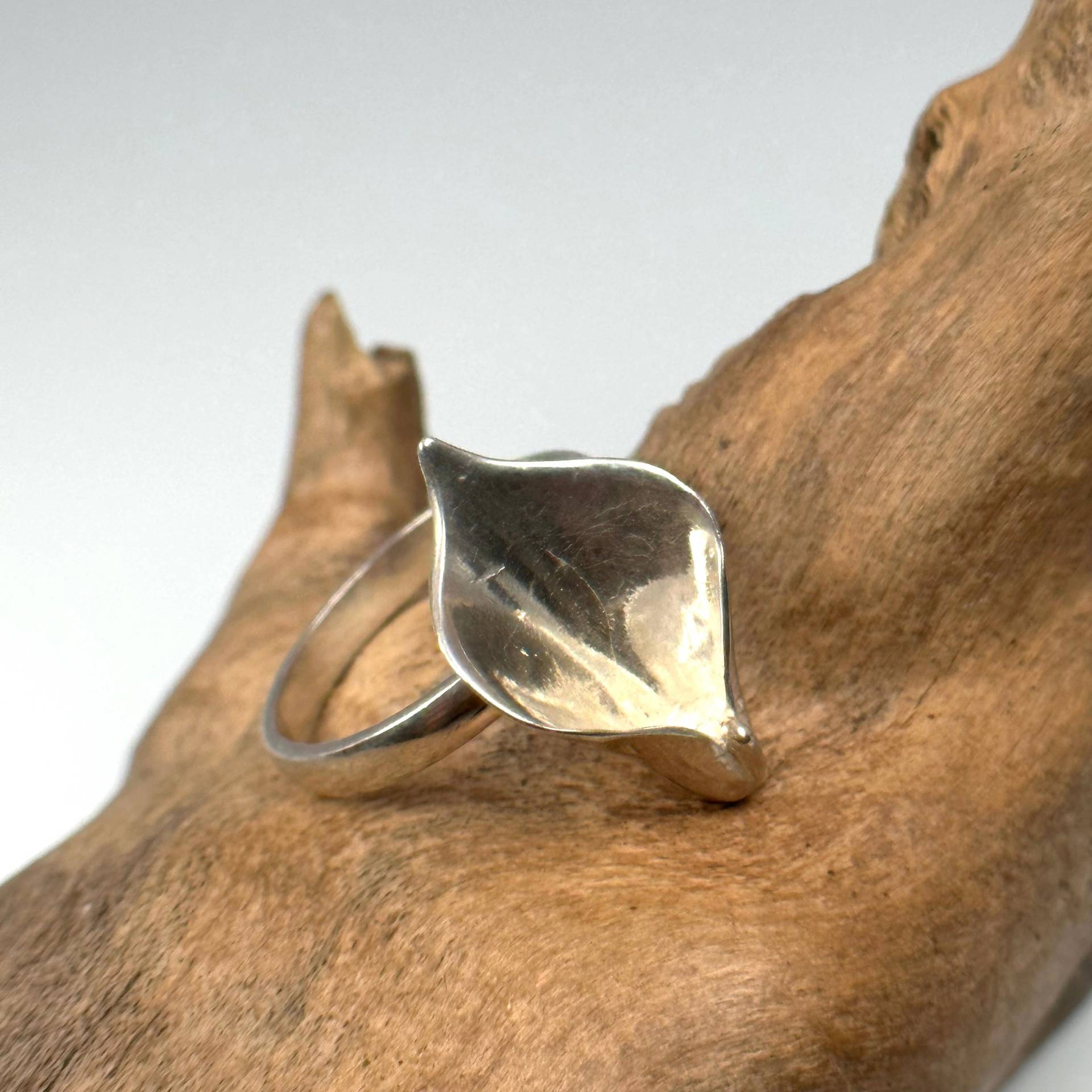 Vintage Ring 925Er Silber 19, 4mm Gr. 61 Patina Geschenk Damen Exklusiv Silberring Design Retro Zeitlos von EyecatchersJuwellery