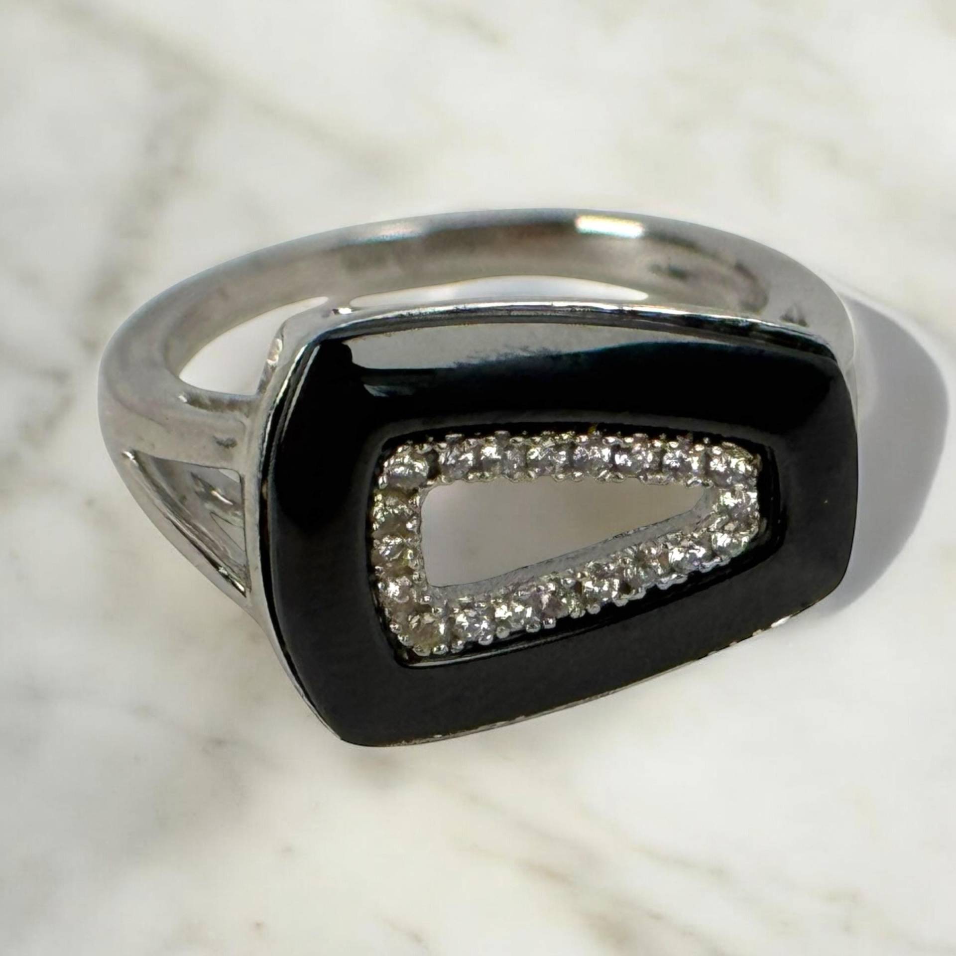 Vintage Ring 925Er Silber Patina Gr. 54 17, 4mm Damen Silberring Geschenk Selten Edel Exklusives Design Luxus Rarität Fashion Retro Edelstein von EyecatchersJuwellery