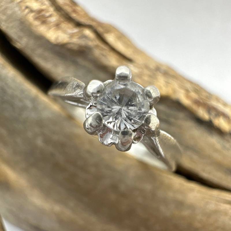 Vintage Ring 925Er Silber Patina Gr. 57 18 Mm Größe Damen Silberring Geschenk Selten Edel Exklusives Design Luxus Zirkonia Eyecatcher Alt von EyecatchersJuwellery