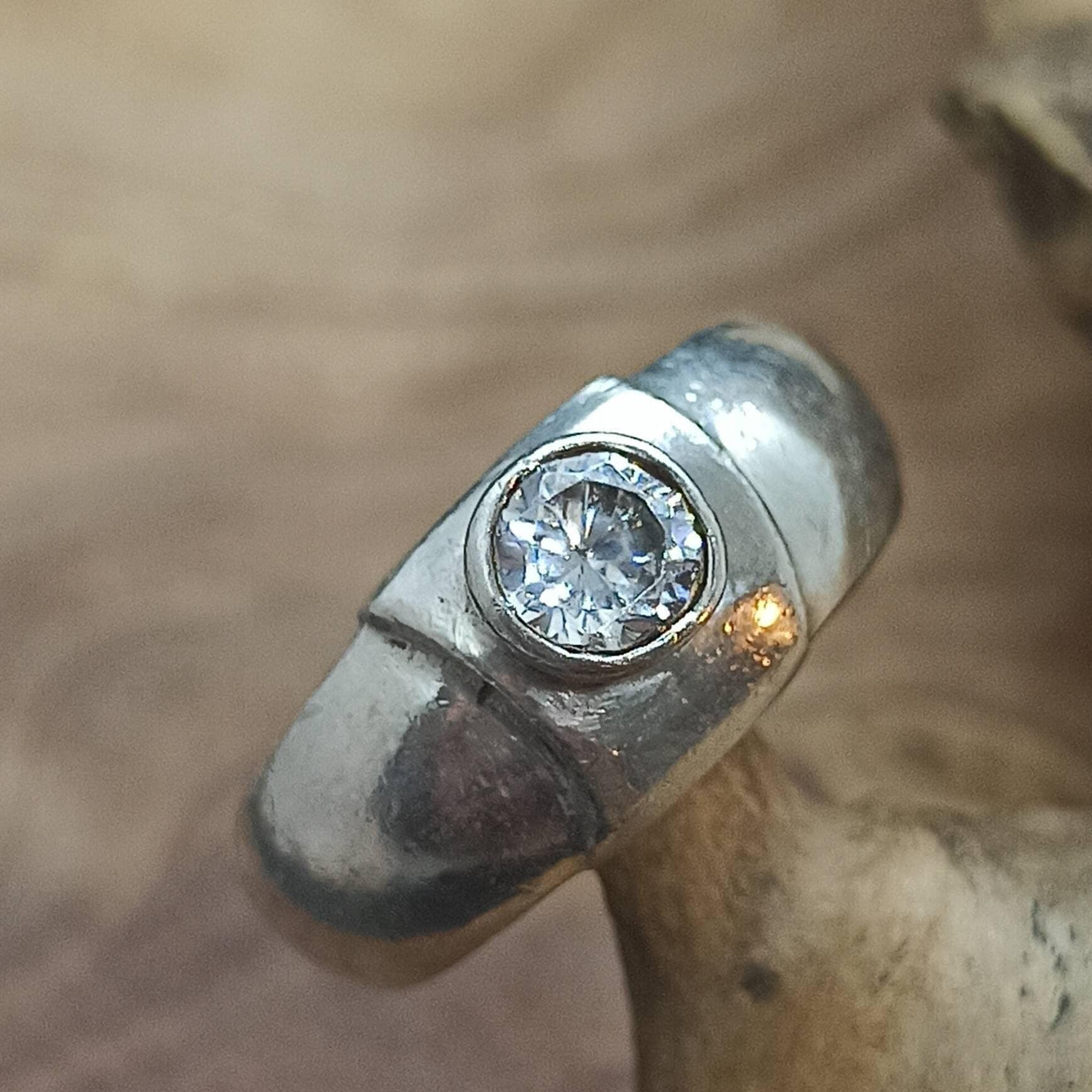 Zirkonia Ring 925Er Silber Vintage 16, 2mm Gr. 51 Geschenk Edel Exklusiv Silberring Mit Patina Damen Design Eyecatcher von EyecatchersJuwellery
