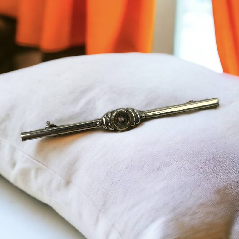 stabbrosche 58mm 835Er Silber Brosche Alt Oma Vintage Retro Erinnerung Geschenk Luxus Fashion Rarität Exklusiv Glasperle Eyecatcher von EyecatchersJuwellery