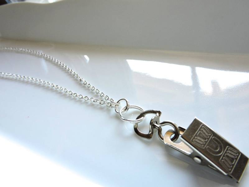 Silber Id Badge Holder, Silberkette Lanyard, Kette Id Arbeit Holder Foto von EyeglassLanyards