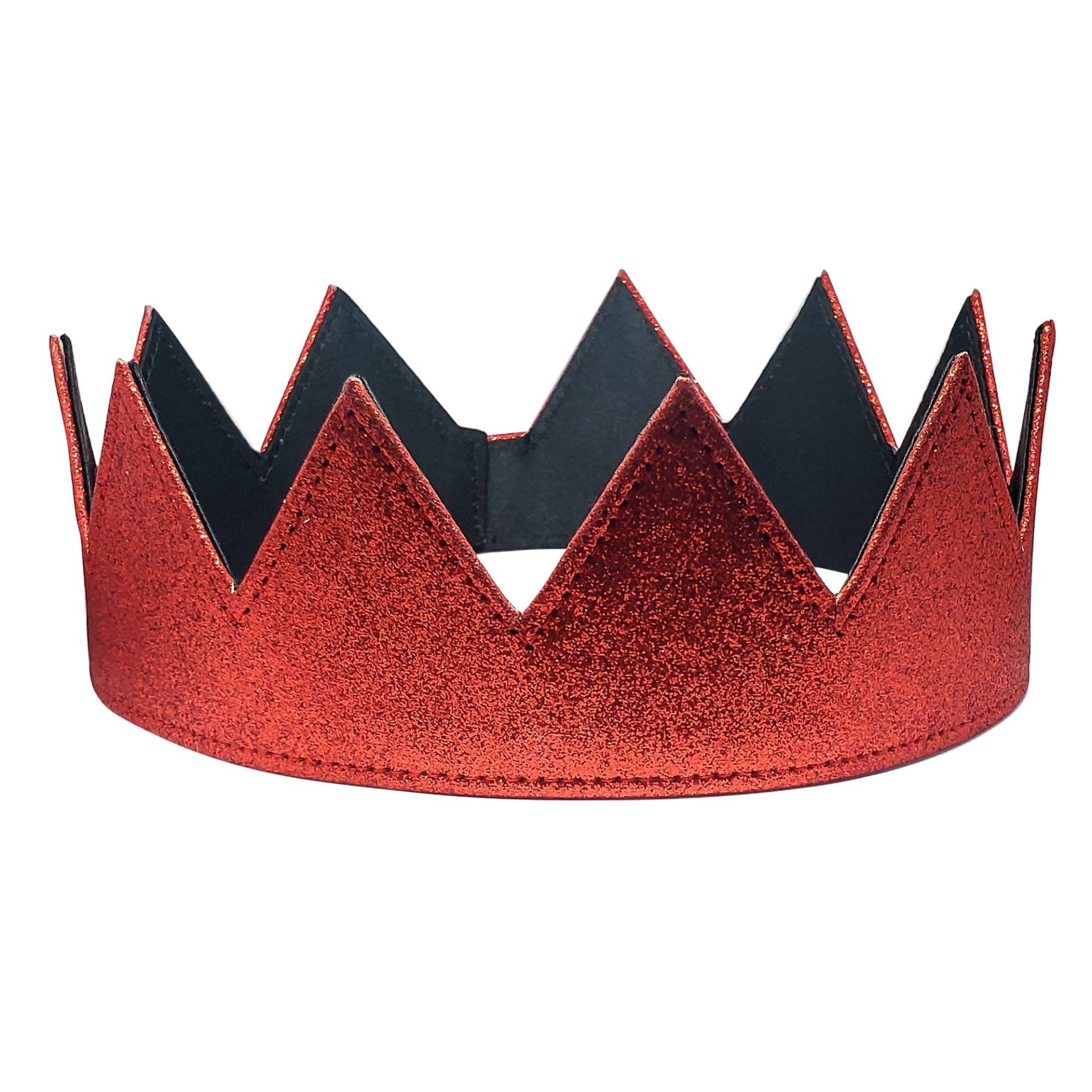 Rote Glitzer Krone || Unisex Verstellbar Mit Velcro Einheitsgröße Rote Glitzer Krone || Unisex Verstellbar Mit Velcro Einheitsgröße von Eyehunee