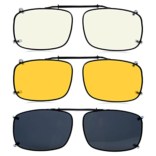Eyekepper 3er-Pack Polarisierende Sonnenbrille zum Aufstecken (56 × 34 mm) von Eyekepper