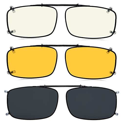 Eyekepper 3er-Pack Polarisierende Sonnenbrillen zum Aufstecken - 54 × 34 mm von Eyekepper