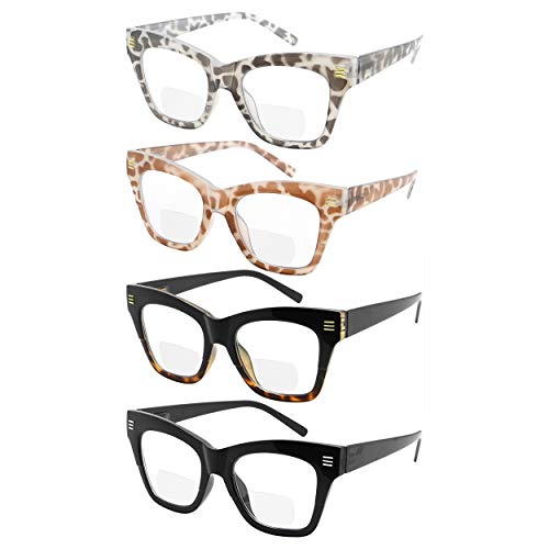 Eyekepper 4er Pack Bifokale Lesebrille - Übergroße Gleitsichtbrille Groß Brille für Damen Eyekepper 4er Pack Bifokale Lesebrille - Übergroße Gleitsichtbrille Groß Brille für Damen von Eyekepper