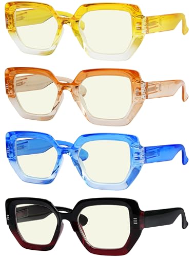 Eyekepper 4er Pack Computerbrille - Blaulichtfilter Brille Damen - Übergroße Federscharniere Blaulichtbrille +1.75 Eyekepper 4er Pack Computerbrille - Blaulichtfilter Brille Damen - Übergroße Federscharniere Blaulichtbrille +1.75 von Eyekepper