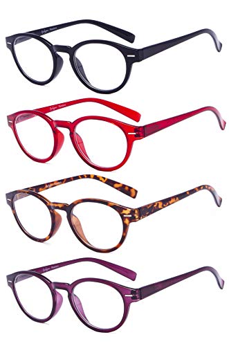 Eyekepper 4er Pack Damen Lesebrille - Retro Lesehilfe mit Federscharniere Eyekepper 4er Pack Damen Lesebrille - Retro Lesehilfe mit Federscharniere von Eyekepper