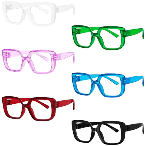 Eyekepper 6er-Pack Damen Lesebrille Metalllose Schraubenlose Federscharniere Frauen Lesehilfe - Mischen +2,50 von Eyekepper