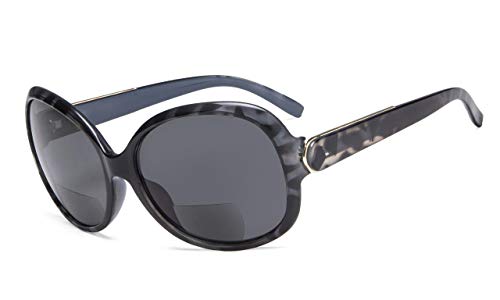 Eyekepper Bifocal Sonnenbrille Frauen Sun Leser +1.00 Strength Lesen Sonnenbrille Übergröße (Schwarz-Schildkröte) von Eyekepper