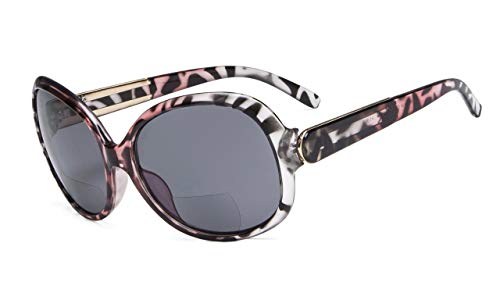 Eyekepper Bifocal Sonnenbrille Frauen Sun Leser +2.50 Strength Lesen Sonnenbrille Übergröße (Rosa-Schildkröte) von Eyekepper