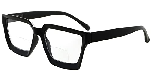 Eyekepper Bifokal-Lesebrille Damen – Stylische Bifokal-Lesebrille, klare Linse, übergroßer Rahmen -Schwarz +1.50 Eyekepper Bifokal-Lesebrille Damen – Stylische Bifokal-Lesebrille, klare Linse, übergroßer Rahmen -Schwarz +1.50 von Eyekepper