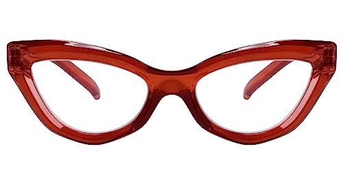 Eyekepper Cat-eye Style Lesebrille für Frauen Chic Leser - Rot + 0.75 von Eyekepper