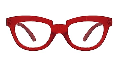 Eyekepper Halbmond Brille für Damen Große Lesehilfe Frauen - Rot von Eyekepper