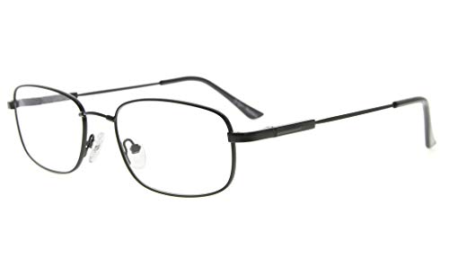 Eyekepper Herren Damen Lesen Gläser Bendable Titanium Erinnerung Leser (Schwarz,+3.50) von Eyekepper
