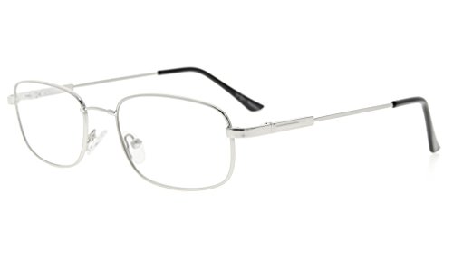 Eyekepper Herren Damen Lesen Gläser Bendable Titanium Erinnerung Leser (Silber,+2.25) von Eyekepper