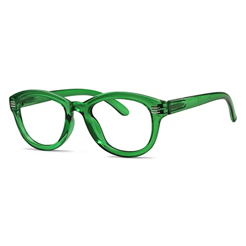 Eyekepper Katzenauge Lesebrille - Übergroße Stilvolle Lesehilfe für Damen - Grüne +0.50 von Eyekepper