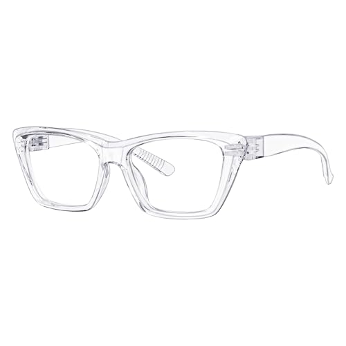 Eyekepper Katzenauge Metallfreie Blaulicht-Blocker-Brille mit schraubenlosen Federscharnieren Computerbrille für Frauen - Transparent von Eyekepper