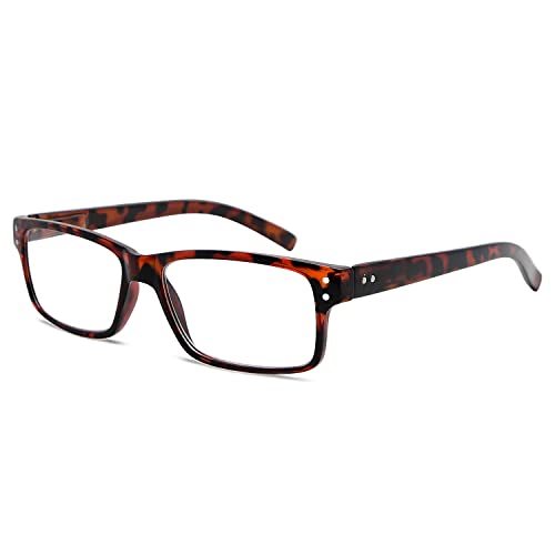 Eyekepper Klassisch Lesebrille mit Federscharniere für Herren Vintage Lesenbrille - Leopard Buegel +2,25 von Eyekepper