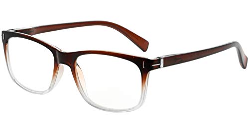 Eyekepper Modisch Retro Lesebrille mit Qualität Quadrat Gläsern Federscharniere Brille Damen und Herren von Eyekepper