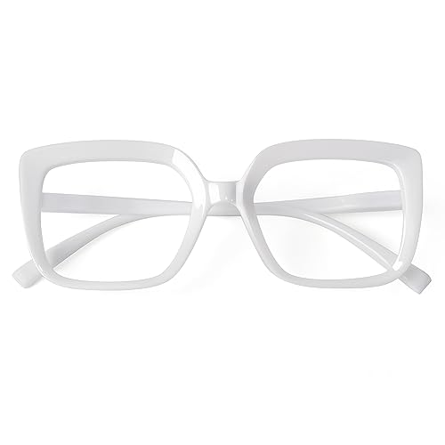 Eyekepper Lesebrille für Frauen Großer Rahmen Lesebrille Übergröße - Weiß +0.75 von Eyekepper