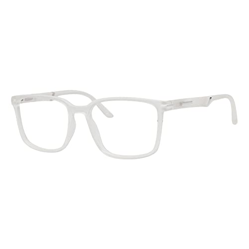 Eyekepper Quadratisch Lesebrille Quadratisch Leicht Rahmen mit Federscharnier Übergroße Lesehilfe für Damen und Herren +2.00 von Eyekepper