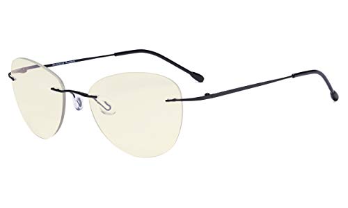 Eyekepper Randlose Gleitsichtbrille Multifokus Lesebrille Blaulichtfilter Damen Pilot Lesehilfe - Schwarz +2.50 Eyekepper Randlose Gleitsichtbrille Multifokus Lesebrille Blaulichtfilter Damen Pilot Lesehilfe - Schwarz +2.50 von Eyekepper