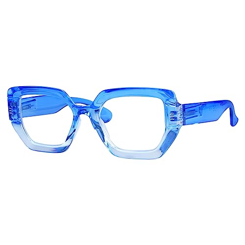 Eyekepper Stilvolle Lesebrille - Übergroße Federscharniere Lesehilfe für Damen - Blau +3.50 von Eyekepper