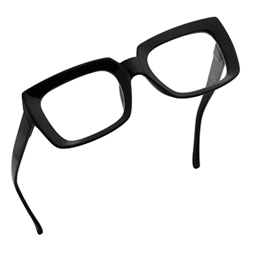 Eyekepper Stylish Lesebrille Damen - Übergroße Quadratische Leser Schwarz +3.25 von Eyekepper