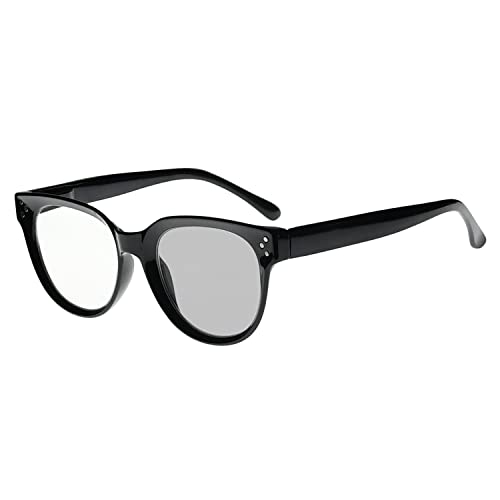 Eyekepper Transition Photochromic Lesebrille für Damen Schwarz +1.25 von Eyekepper