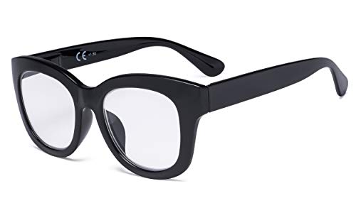 Eyekepper Übergroß Lesebrille - Retro Lesehilfe für Frauen - Schwarz +0.75 von Eyekepper