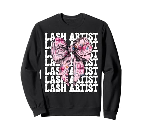 Lash Artist Lash Tech Wimperntechniker Mädchen Mama Kokette Sweatshirt Lash Artist Lash Tech Wimperntechniker Mädchen Mama Kokette Sweatshirt von Eyelash Lash Stylist Artist Coquette Bow Gifts