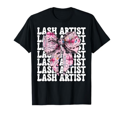 Lash Artist Lash Tech Wimperntechniker Mädchen Mama Kokette T-Shirt Lash Artist Lash Tech Wimperntechniker Mädchen Mama Kokette T-Shirt von Eyelash Lash Stylist Artist Coquette Bow Gifts