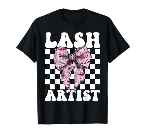 Lash Artist Lash Tech Wimperntechniker Mädchen Mama Kokette T-Shirt Lash Artist Lash Tech Wimperntechniker Mädchen Mama Kokette T-Shirt von Eyelash Lash Stylist Artist Coquette Bow Gifts