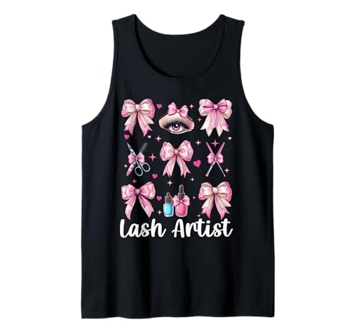 Lash Artist Lash Tech Wimperntechniker Mädchen Mama Kokette Tank Top Lash Artist Lash Tech Wimperntechniker Mädchen Mama Kokette Tank Top von Eyelash Lash Stylist Artist Coquette Bow Gifts