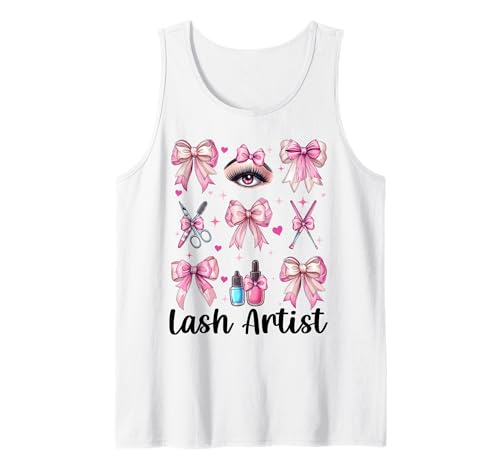 Lash Artist Lash Tech Wimperntechniker Mädchen Mama Kokette Tank Top Lash Artist Lash Tech Wimperntechniker Mädchen Mama Kokette Tank Top von Eyelash Lash Stylist Artist Coquette Bow Gifts