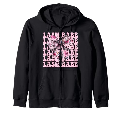 Lash Babe Lash Tech Wimperntechniker Mädchen Kokette Schleife Kapuzenjacke Lash Babe Lash Tech Wimperntechniker Mädchen Kokette Schleife Kapuzenjacke von Eyelash Lash Stylist Artist Coquette Bow Gifts