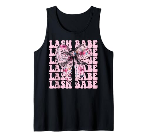 Lash Babe Lash Tech Wimperntechniker Mädchen Kokette Schleife Tank Top Lash Babe Lash Tech Wimperntechniker Mädchen Kokette Schleife Tank Top von Eyelash Lash Stylist Artist Coquette Bow Gifts