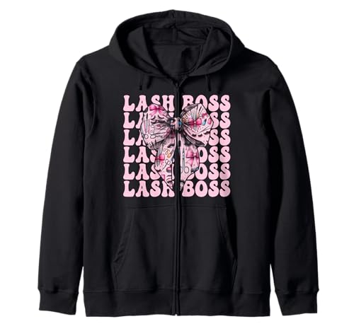 Lash Boss Lash Tech Wimperntechniker Mädchen Mama Kokette Kapuzenjacke Lash Boss Lash Tech Wimperntechniker Mädchen Mama Kokette Kapuzenjacke von Eyelash Lash Stylist Artist Coquette Bow Gifts