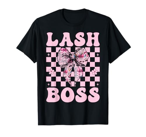 Lash Boss Lash Tech Wimperntechniker Mädchen Mama Kokette T-Shirt Lash Boss Lash Tech Wimperntechniker Mädchen Mama Kokette T-Shirt von Eyelash Lash Stylist Artist Coquette Bow Gifts