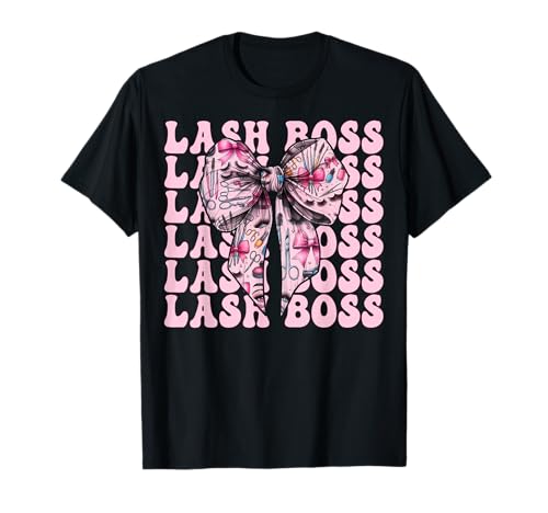 Lash Boss Lash Tech Wimperntechniker Mädchen Mama Kokette T-Shirt Lash Boss Lash Tech Wimperntechniker Mädchen Mama Kokette T-Shirt von Eyelash Lash Stylist Artist Coquette Bow Gifts