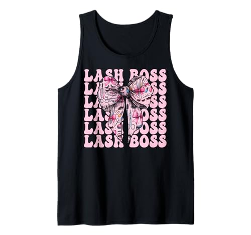 Lash Boss Lash Tech Wimperntechniker Mädchen Mama Kokette Tank Top Lash Boss Lash Tech Wimperntechniker Mädchen Mama Kokette Tank Top von Eyelash Lash Stylist Artist Coquette Bow Gifts