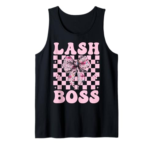 Lash Boss Lash Tech Wimperntechniker Mädchen Mama Kokette Tank Top Lash Boss Lash Tech Wimperntechniker Mädchen Mama Kokette Tank Top von Eyelash Lash Stylist Artist Coquette Bow Gifts